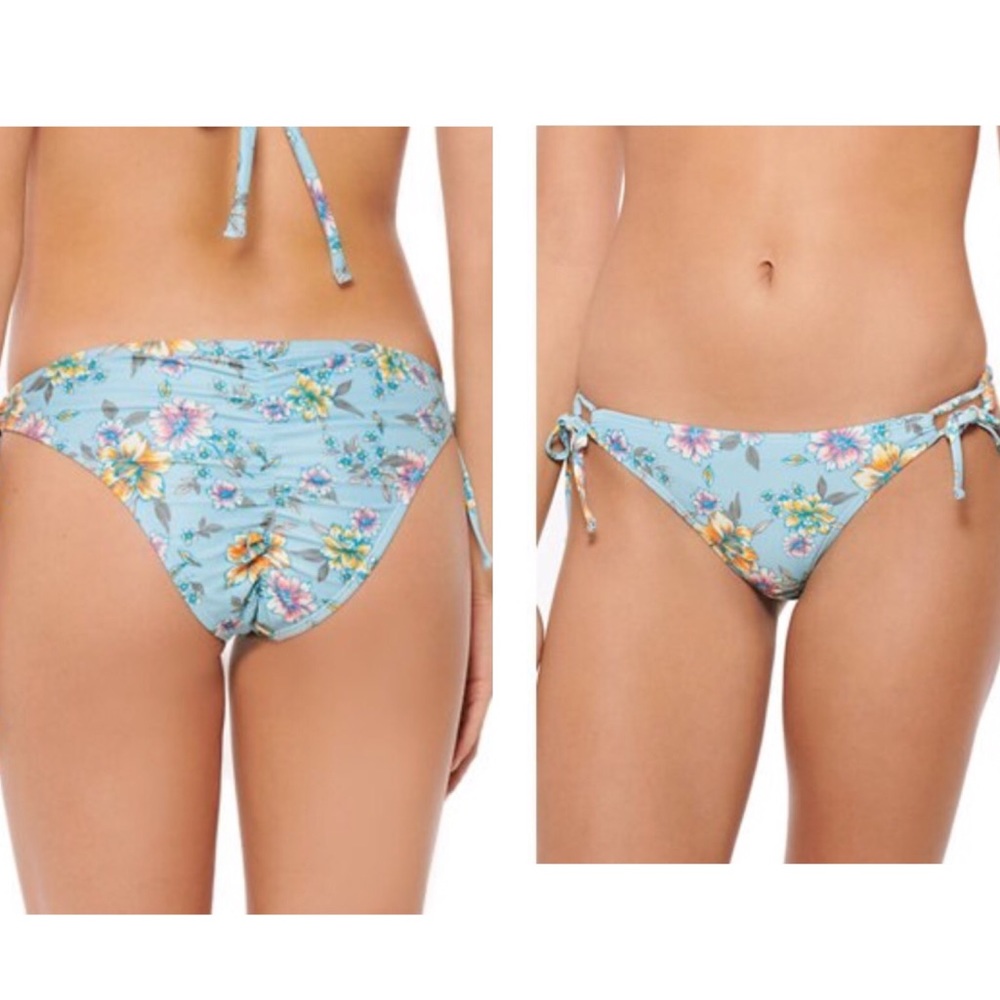 Hot Water floral side tie hipster bikini bottom XL
